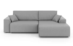 Home affaire Ecksofa »Santenay mit Bettfunktion und Bettkasten, Maße: B/T/H 266/164/90 cm« L-Form mit Wellenfederung, Schlaffläche: 140x213 cm, auch in Cord