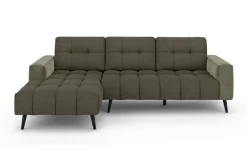 Home affaire Ecksofa »SERINE mit Recamiere rechts/links bestellbar, Maße B/H/T 253/91/161 cm« L-Form mit Wellenunterfederung, 3 Rückenkissen, ohne Bettfunktion