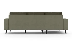 Home affaire Ecksofa »SERINE mit Recamiere rechts/links bestellbar, Maße B/H/T 253/91/161 cm« L-Form mit Wellenunterfederung, 3 Rückenkissen, ohne Bettfunktion