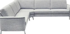 Home affaire Ecksofa »Solvaro, optional motorischer Sitzvorzug, Breite 283 cm« Saugroboter-tauglich, hochwertige Details & sorgfältige Verarbeitung
