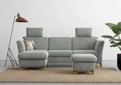 Home affaire Ecksofa »Trelleborg L-Form« optional Schlaffunktion und Bettkasten, inkl. Federkern-Polsterung