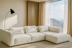 Home affaire Ecksofa »Tvinnet« Breite 317 cm, extra tiefe Sitzfläche, kubisches Sitzvergnügen