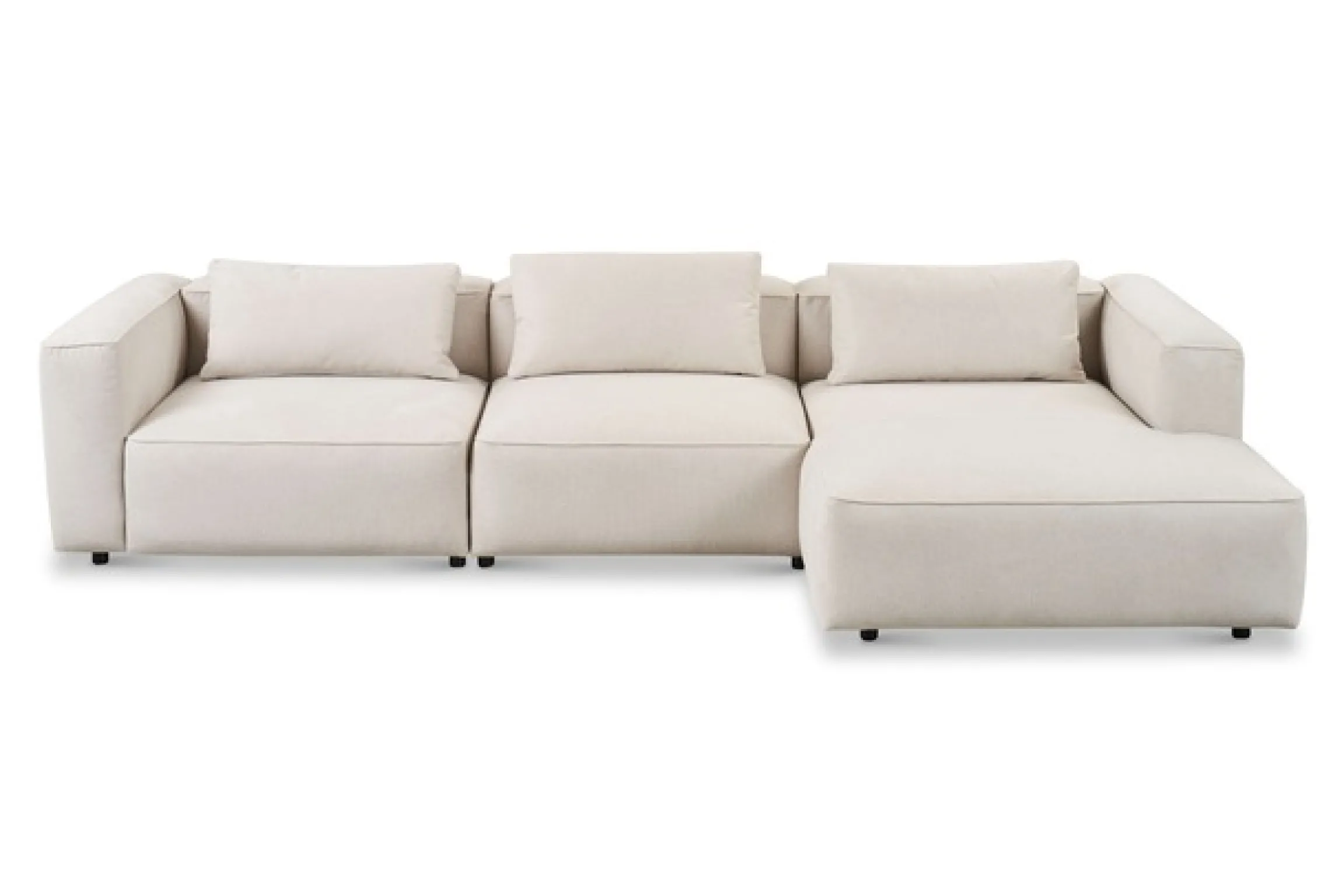 Home affaire Ecksofa »Tvinnet« Breite 317 cm, extra tiefe Sitzfläche, kubisches Sitzvergnügen