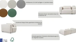 Home affaire Ecksofa »Tvinnet« Breite 317 cm, extra tiefe Sitzfläche, kubisches Sitzvergnügen