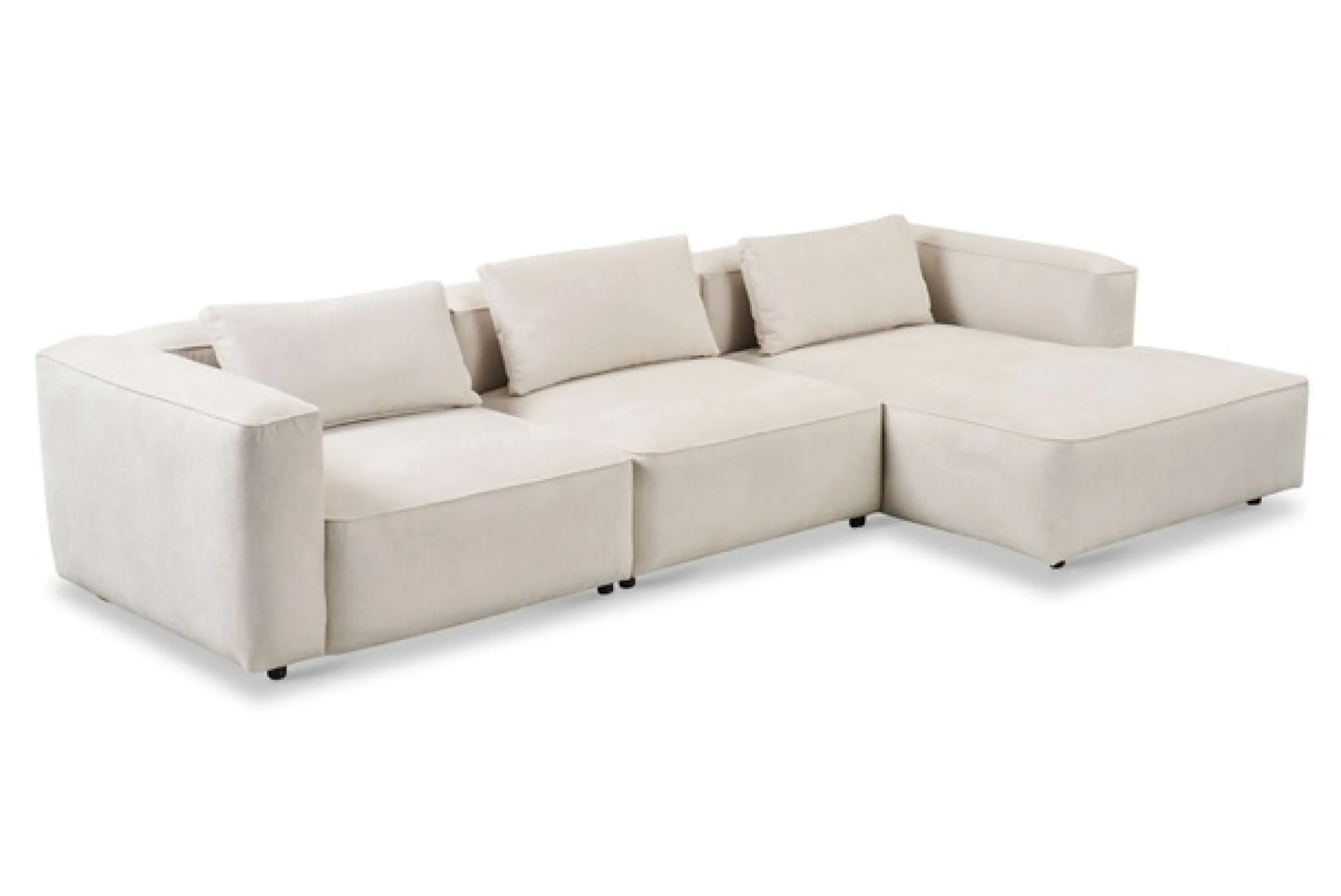 Home affaire Ecksofa »Tvinnet« Breite 317 cm, extra tiefe Sitzfläche, kubisches Sitzvergnügen