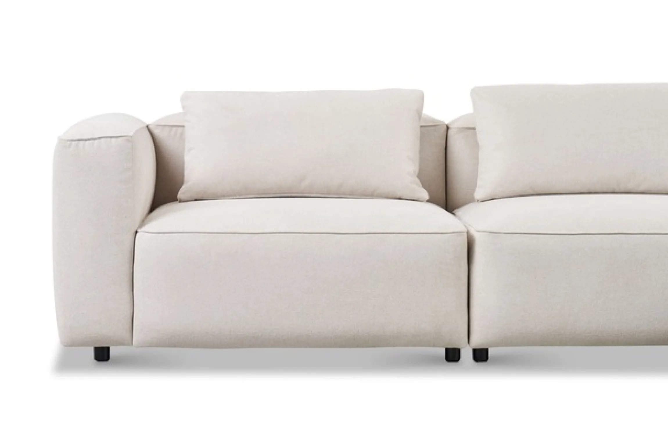 Home affaire Ecksofa »Tvinnet« Breite 317 cm, extra tiefe Sitzfläche, kubisches Sitzvergnügen