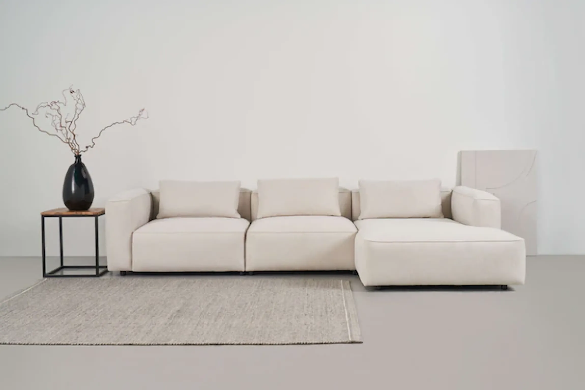 Home affaire Ecksofa »Tvinnet« Breite 317 cm, extra tiefe Sitzfläche, kubisches Sitzvergnügen