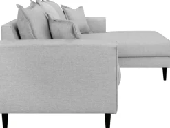 Home affaire Ecksofa »VEYRAS L-Form, hoher Sitzkomfort, Maße B/T/H: 230/150/76 cm« mit Wellenunterfederung, incl. Rückenkissen und Zierkissen