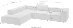 Home affaire Ecksofa »Watertown moderne L-Form« Breite 311 cm