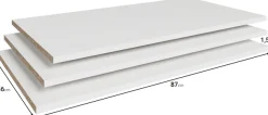 Home affaire Einlegeboden »Spirit – perfekte Stauraum-Erweiterung für deinen Kleiderschrank« 3 Stk. tlg. Passendes Set für Kleiderschränke der Serie Spirit, 87 × 46 cm