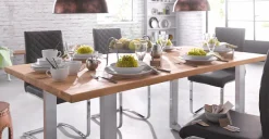 Home affaire Esstisch »Brooklyn« aus massiver Wildeiche