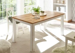 Home affaire Esstisch »Cremona, Tisch im Landhausstil, Wohnzimmertisch, Küchentisch« Holzbeine, vielseitig einsetzbar, 158 cm breit