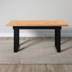 Home affaire Esstisch »Elda« 1 Stk. tlg. Esstisch mit 32 mm Tischplatte und Metallfüßen – (B/T/H) 160/90/76 cm