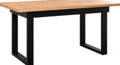 Home affaire Esstisch »Elda« 1 Stk. tlg. Esstisch mit 32 mm Tischplatte und Metallfüßen – (B/T/H) 160/90/76 cm