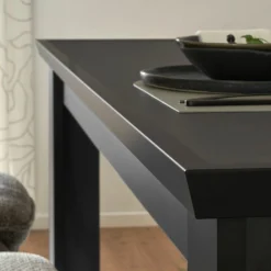 Home affaire Esstisch »Lincoln, Tisch im Landhausstil, schwarzer Esszimmertisch« edles Design, abgeschrägte Tischplatte, 180 cm breit