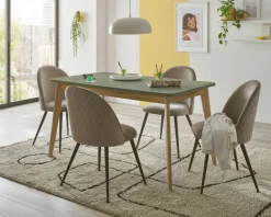 Home affaire Esstisch »MAVAS« in moderner Trendfarbe, Breite 140 - 180 cm (mit Einlegeplatte)