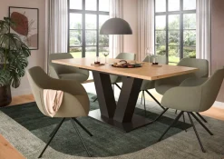 Home affaire Esstisch »Motus, ausziehbar 150 -190 cm, inklusive 40 cm Einlegeplatte« Set, 1 Stk. tlg. V-Gestell mit Bodenplatte, Tisch, Küchentisch, Esszimmer, Küche