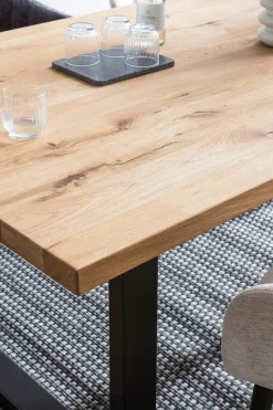 Home affaire Esstisch »New York« mit Platte aus geölter Balkeneiche Lamelle