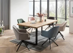Home affaire Esstisch »New York« mit Platte aus geölter Balkeneiche Lamelle