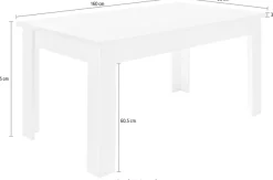 Home affaire Esstisch »RAVENNA« im zeitlosen Landhausstil, Breite 160 cm