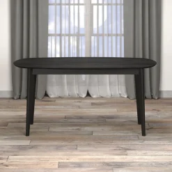 Home affaire Esstisch »Ronda« 1 Stk. tlg. Esszimmertisch oval auf Massivholzfüßen - (B/T/H) 160/90/77 cm