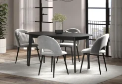 Home affaire Esstisch »Ronda« 1 Stk. tlg. Esszimmertisch oval auf Massivholzfüßen - (B/T/H) 160/90/77 cm