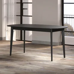 Home affaire Esstisch »Ronda« 1 Stk. tlg. Esszimmertisch oval auf Massivholzfüßen - (B/T/H) 160/90/77 cm