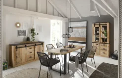 Home affaire Esstisch »Sherwood, Tisch im Industrial-Style, Wohnzimmertisch, Küchentisch« Metallgestell, in 2 Farben erhältlich, 180 cm breit