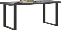 Home affaire Esstisch »York, Tisch in Hunton Oak« mit Metallgestell, im Industrialdesign