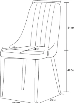 Home affaire Esszimmerstuhl »GARNBY, 2er Set, mit Metallgestell in matt schwarz« (Set) 2 Stk.in verschiedenen Farben, Belsatbarkeit pro Stuhl 120 kg, Velour Stoff