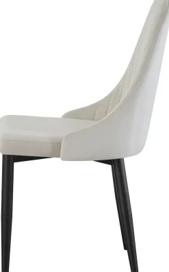 Home affaire Esszimmerstuhl »GARNBY, 2er Set, mit Metallgestell in matt schwarz« (Set) 2 Stk.in verschiedenen Farben, Belsatbarkeit pro Stuhl 120 kg, Velour Stoff