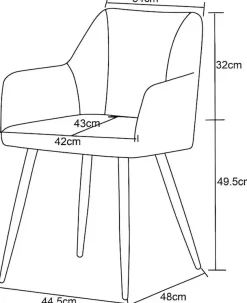 Home affaire Esszimmerstuhl »MILTON, 2er Set, mit Metallgestell in matt schwarz« (Set) 2 Stk.in verschiedenen Farben, Belsatbarkeit pro Stuhl 120 kg, mit Armlehne