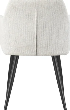 Home affaire Esszimmerstuhl »MILTON, 2er Set, mit Metallgestell in matt schwarz« (Set) 2 Stk.in verschiedenen Farben, Belsatbarkeit pro Stuhl 120 kg, mit Armlehne