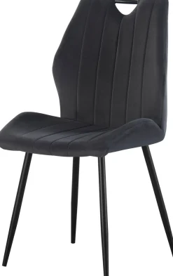 Home affaire Esszimmerstuhl »KILLAM, 2er Set, mit Metallgestell in matt schwarz« (Set) 2 Stk.in verschiedenen Farben, Belsatbarkeit pro Stuhl 120 kg, 360° drehbar