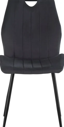 Home affaire Esszimmerstuhl »KILLAM, 2er Set, mit Metallgestell in matt schwarz« (Set) 2 Stk.in verschiedenen Farben, Belsatbarkeit pro Stuhl 120 kg, 360° drehbar