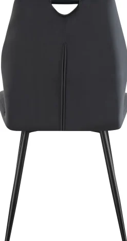 Home affaire Esszimmerstuhl »KILLAM, 2er Set, mit Metallgestell in matt schwarz« (Set) 2 Stk.in verschiedenen Farben, Belsatbarkeit pro Stuhl 120 kg, 360° drehbar