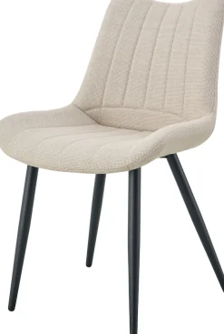 Home affaire Esszimmerstuhl »DAWSON, 2er Set, mit Metallgestell in matt schwarz« (Set) 2 Stk.in verschiedenen Farben, Belsatbarkeit pro Stuhl 120 kg