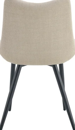 Home affaire Esszimmerstuhl »DAWSON, 2er Set, mit Metallgestell in matt schwarz« (Set) 2 Stk.in verschiedenen Farben, Belsatbarkeit pro Stuhl 120 kg