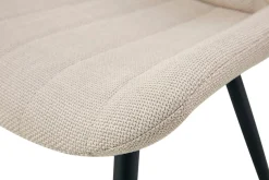 Home affaire Esszimmerstuhl »DAWSON, 2er Set, mit Metallgestell in matt schwarz« (Set) 2 Stk.in verschiedenen Farben, Belsatbarkeit pro Stuhl 120 kg