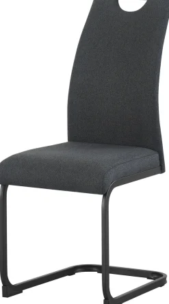 Home affaire Esszimmerstuhl »KANATA, 2er Set, mit Metallgestell in matt schwarz« (Set) 2 Stk.in verschiedenen Farben, Belsatbarkeit pro Stuhl 120 kg