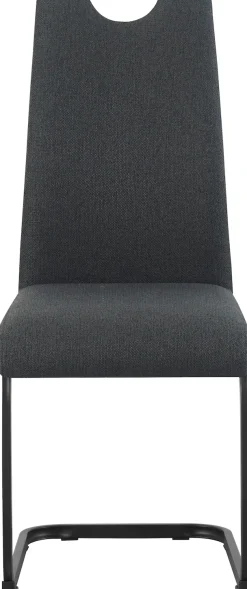 Home affaire Esszimmerstuhl »KANATA, 2er Set, mit Metallgestell in matt schwarz« (Set) 2 Stk.in verschiedenen Farben, Belsatbarkeit pro Stuhl 120 kg