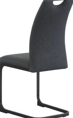 Home affaire Esszimmerstuhl »KANATA, 2er Set, mit Metallgestell in matt schwarz« (Set) 2 Stk.in verschiedenen Farben, Belsatbarkeit pro Stuhl 120 kg