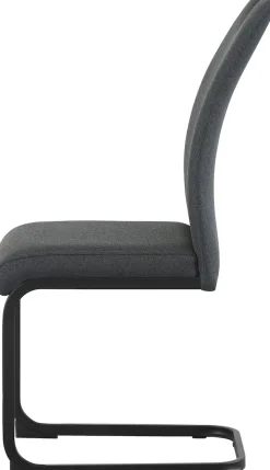 Home affaire Esszimmerstuhl »KANATA, 2er Set, mit Metallgestell in matt schwarz« (Set) 2 Stk.in verschiedenen Farben, Belsatbarkeit pro Stuhl 120 kg