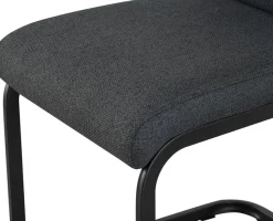 Home affaire Esszimmerstuhl »KANATA, 2er Set, mit Metallgestell in matt schwarz« (Set) 2 Stk.in verschiedenen Farben, Belsatbarkeit pro Stuhl 120 kg