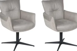 Home affaire Esszimmerstuhl »Milano« (Set) 2 Stk.Drehstuhl Milano grey