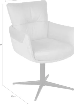 Home affaire Esszimmerstuhl »Milano« (Set) 2 Stk.Drehstuhl Milano grey