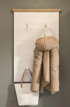 Home affaire Garderobenpaneel »COSENZA,Höhe 103 cm, 5 Garderobenhaken, 2-farbig« in Landhausoptik, Wandpaneel, Paneel, Wandhaken
