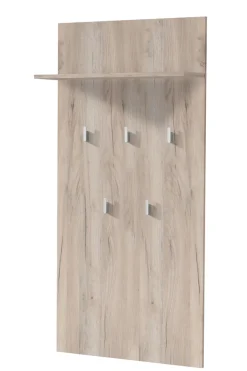 Home affaire Garderobenpaneel »Como, Wandregal mit Haken, mit Regal« Wandgarderobe, Aufhänger, in modernen Farben, Höhe 137 cm