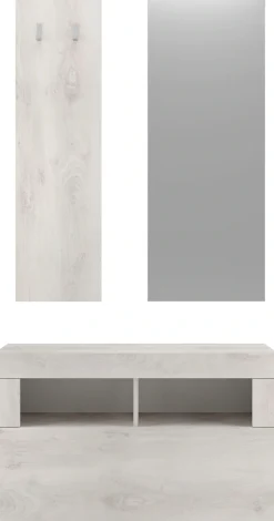 Home affaire Garderobenpaneel »Basic mit 2 Haken Breite 31 cm, Höhe 110 cm, Wandgarderobe,« Höhe 110 cm