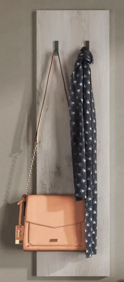 Home affaire Garderobenpaneel »Basic mit 2 Haken Breite 31 cm, Höhe 110 cm, Wandgarderobe,« Höhe 110 cm
